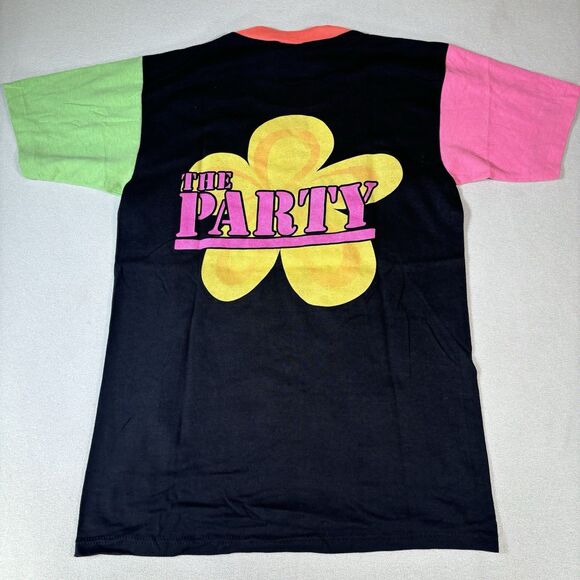 Vintage 1990 The Party T-Shirt Black Pop Music Group Band Tee Small Winterland - Picture 2 of 8